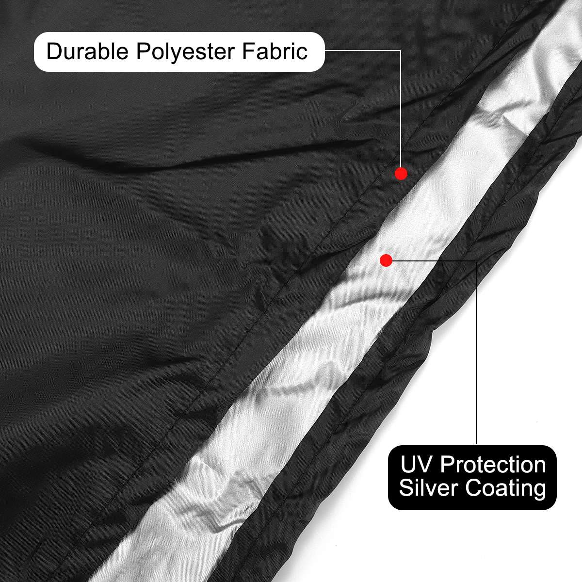 Outdoor Parasol Cantilever Rain Cover Waterproof Outdoor Garden Patio Windproof Sunshade Protection Large Cover Umbrella Cover