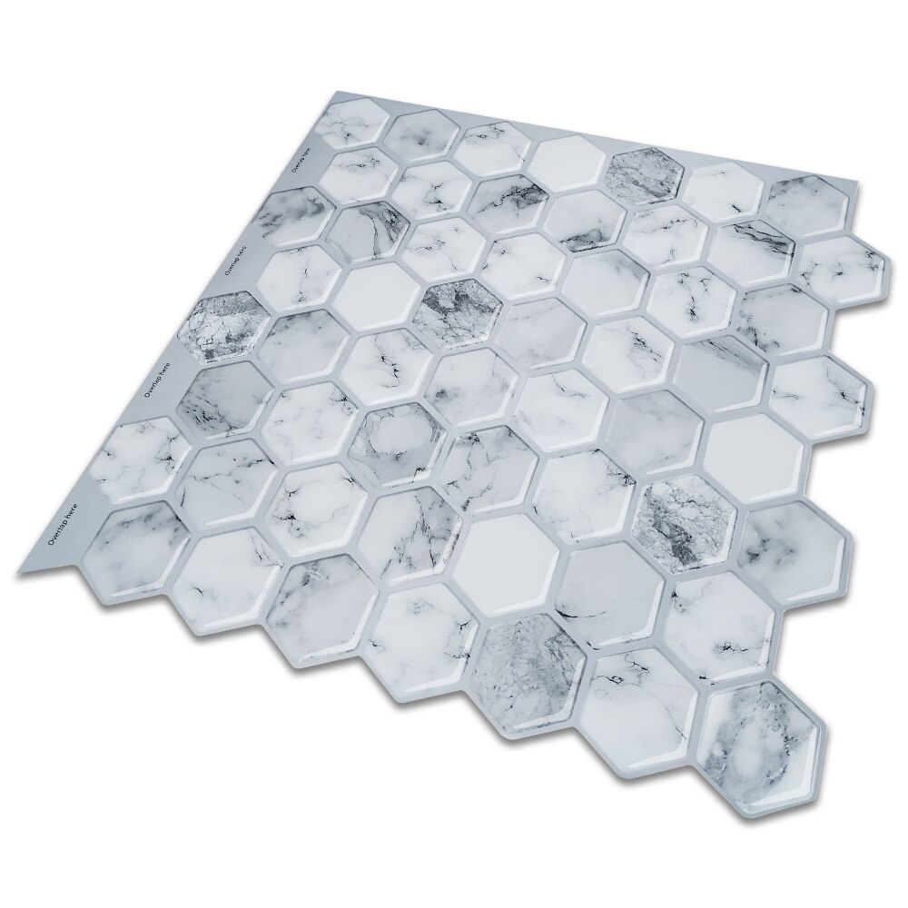 Kjøkken selvklebende mosaikk veggdekal t-bane skrell og stikk backsplash vinyl fliser klistremerker