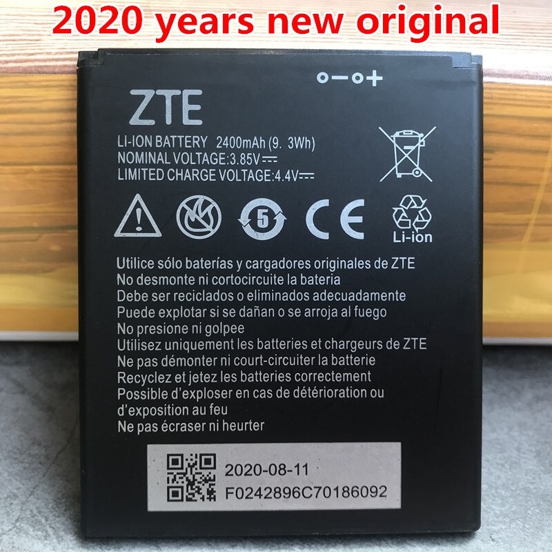 2020 novo original de alta qualidade 2400mah li3824t44p4h716043 bateria para zte lâmina a520 a521 ba520 a520c a603 ba603 baterias do telefone