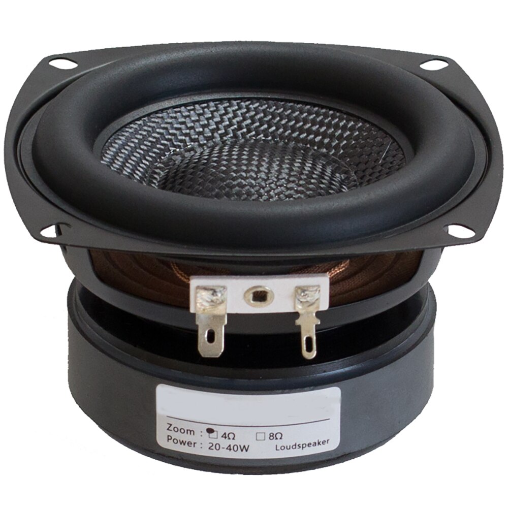 4 Inch Subwoofer Speaker Unit HIFI 4 8 Ohm Fiberglass Woven Basin Low Frequency Bass Loudspeaker Magnetic Speakers For Home