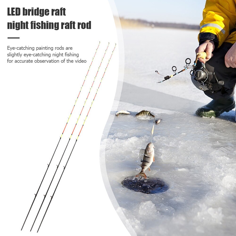 55Cm Vlot Staaf Tip Rvs Gids Ring Half Vol Titanium Legering Repareren Vervanging Hengel Tip Visgerei