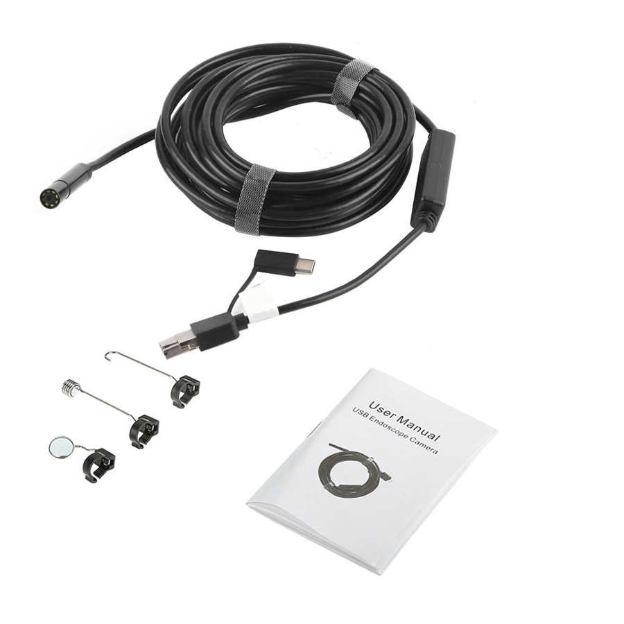 1pc USB2.0 60 graden IP67 Zwart 5-Meter USB OTG Endoscoop met 2-Megapixel Waterdichte Camera voor Pijp Auto inspectie