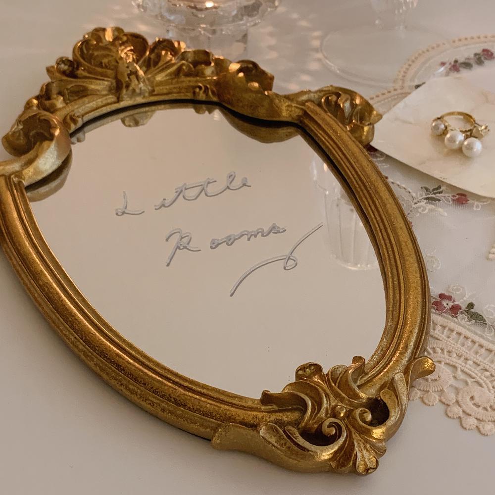 Fransk luksus vægindretning spejl badeværelse stue hængende spejle makeup spejl