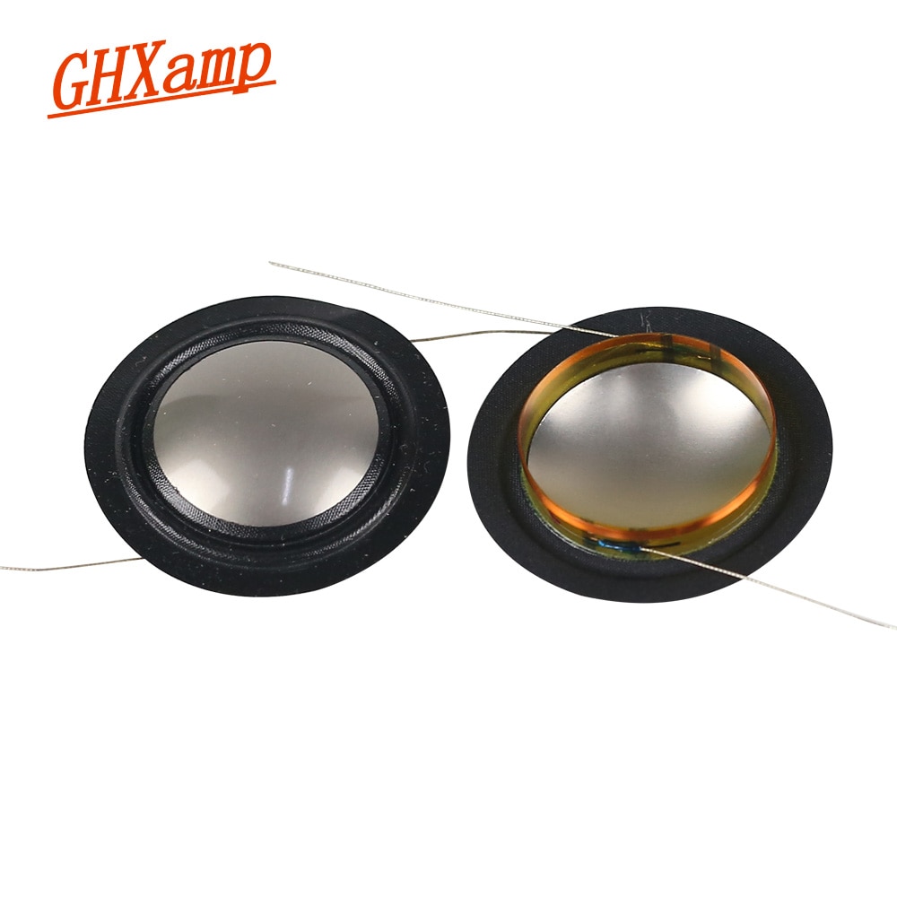 GHXAMP 25.4mm geïmporteerde Metalen Titanium Film + Zijde Kant Membraan 25 kern Tweeter spreekspoel Speaker Reparatie film 8 OHM 1 Pairs
