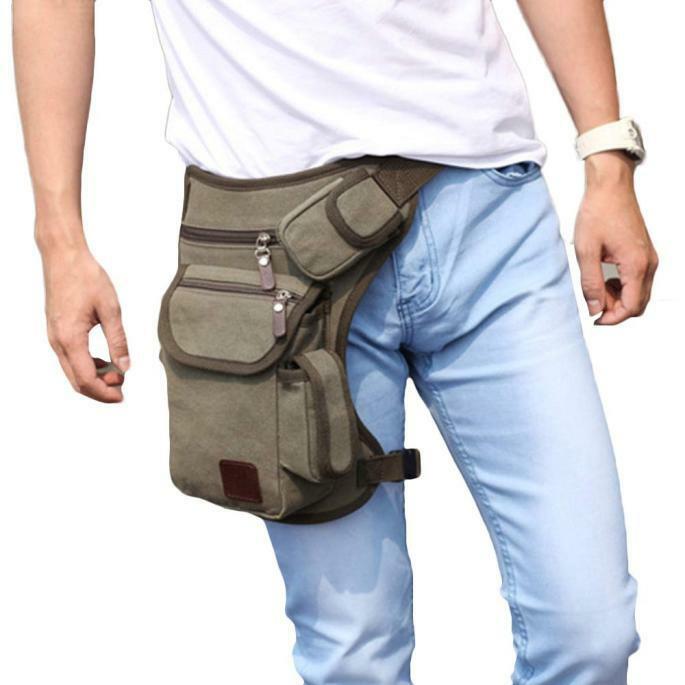 Armee Multifunktions draussen Hüfte Taille Bein Tasche Leinwand Gürtel Reise fanny Pack Wasserdicht Verschleiß-Beständig: Armee Grün