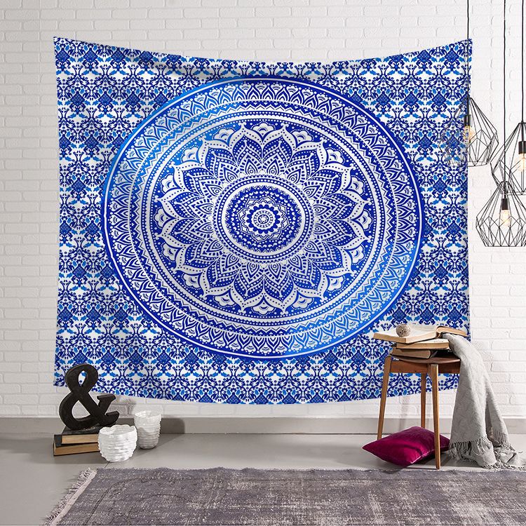 Chakra Bohemian Tapijt Muur Opknoping Wandtapijten Deken Decoratie Voor Thuis Muur Stof: 150x130cm / YA17