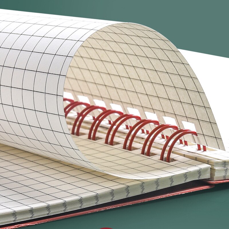 Morandi Coil Spiral A5 Diary Notebook Grid Paper Daily Weekly Planner Agenda Organizer Notepad School Office Supplies Stationery