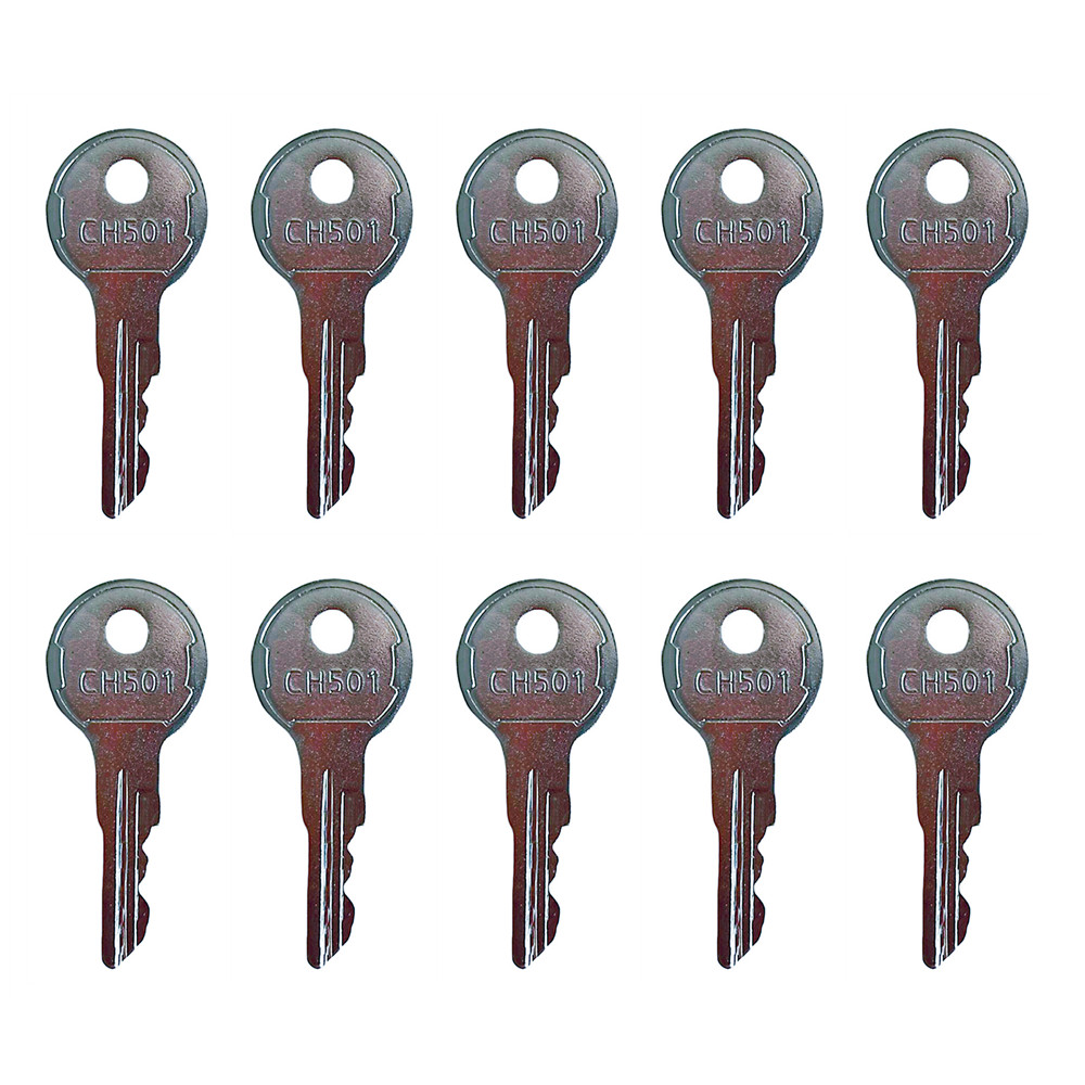 5pc Knapheide 30830640 (Key# CH501), Replacement Key for Service Body/Toolbox Latch