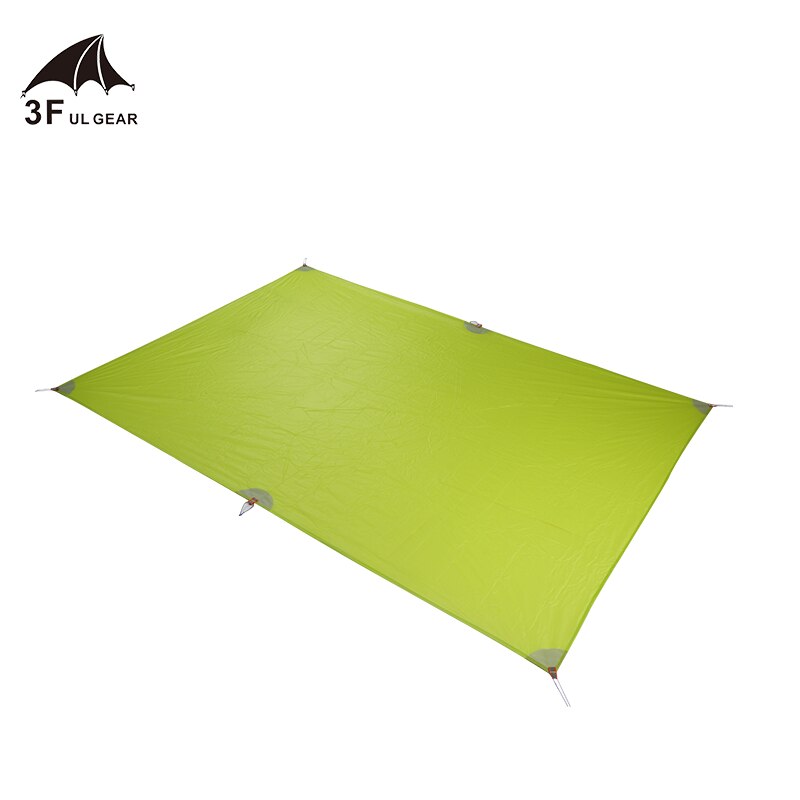 3F UL GEAR 30D CORDURA tente empreinte Super léger tissu extérieur Camping bâche auvent: green