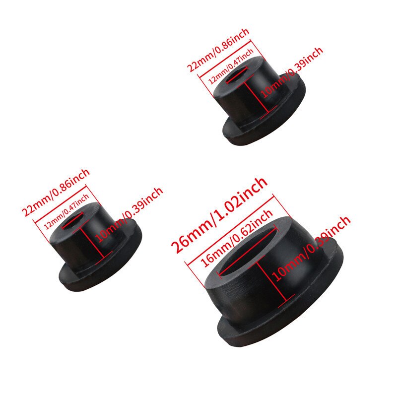 Porta traseira Durável Pequeno Buraco Plugue Plugues De Borracha Removível Confortável Para Jeep Wrangler JK 2007-2018 Acessórios Do Exterior Do Carro WISENGEAR/