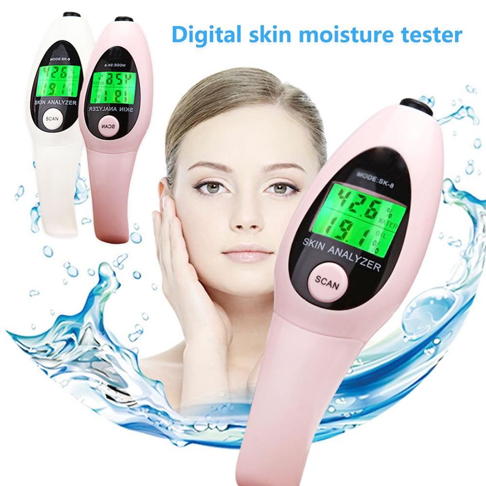 Professionele Digitale LCD Display Skin Tester Vocht Olie Inhoud Facial Skin Analyzer Detectie Huid Staat Gezichtsverzorging Gezondheid
