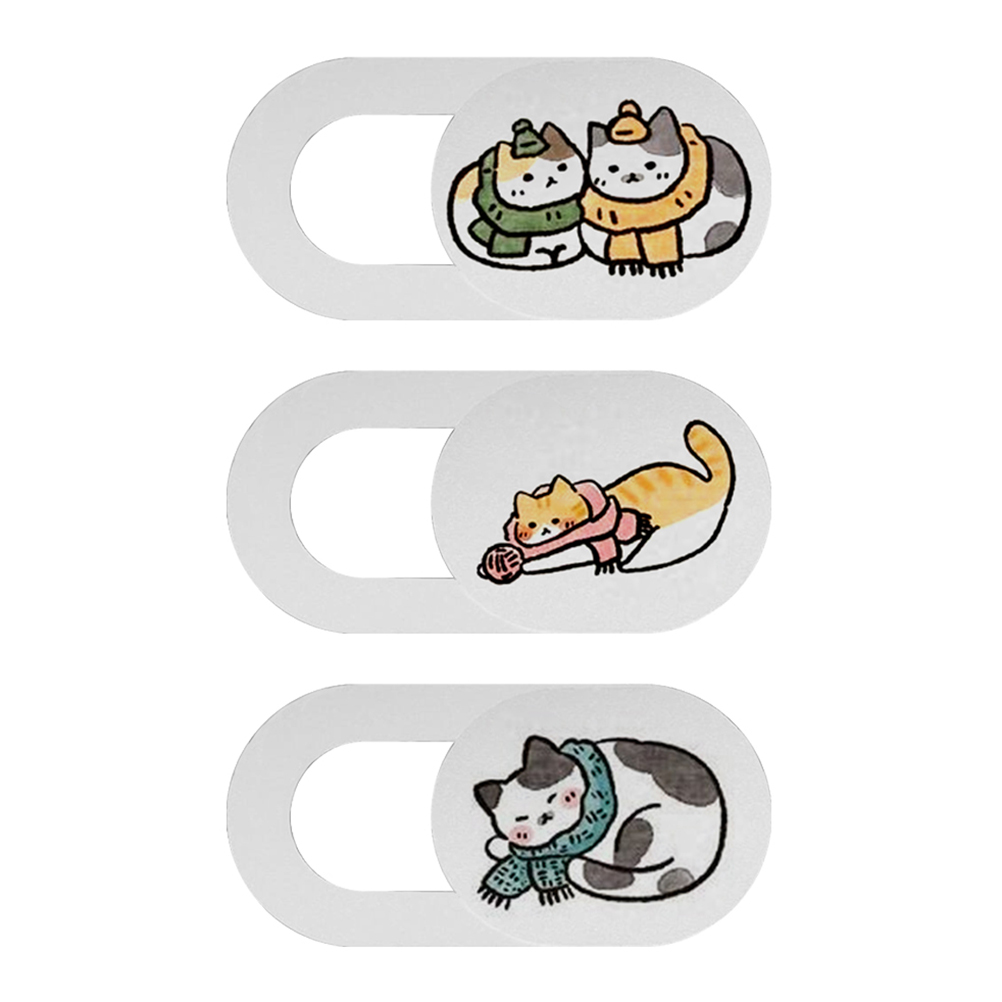 3Pcs Anti-gluren Webcam Covers Camera Privacy Bescherming Cover Laptop Privacy Bescherming Camera Cover Set Voor Telefoon Tablet: Assorted Color 2