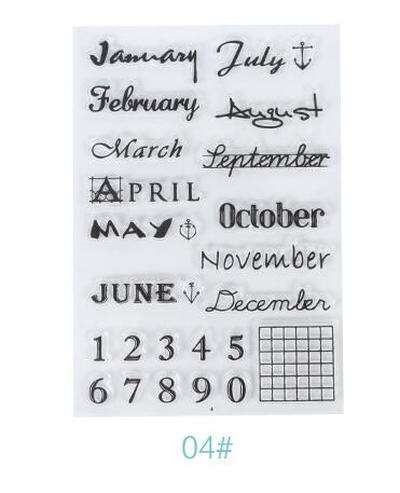 Transparent Silikon Mehrere Stile Dichtung Stempel Karte, Der 3d Stempel Transparent Stempel für Scrapbooking Klar Briefmarken: 4