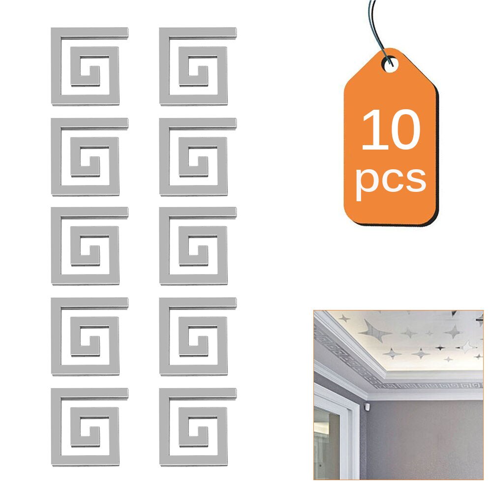 Spiegelstickers, acrylspiegel met letters, doe-het-zelfstickers, spiegel, muur, decoratie voor thuis, slaapkamer, woonkamer, decoratie (zilver