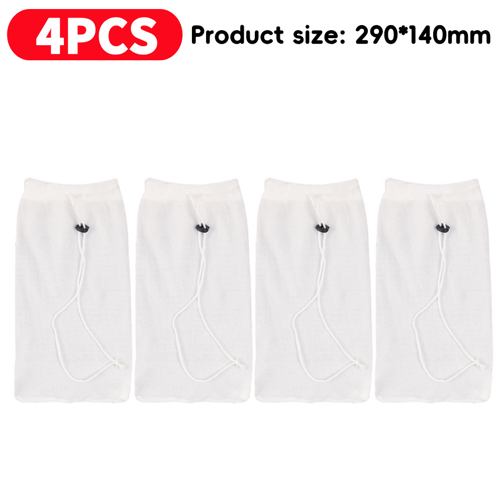 Pool Filter Socks 4/10/15 Stk - Genanvendelige med Snor - Rengør Affald og Blade til Nedgravede & Overjordiske Pools: Rød