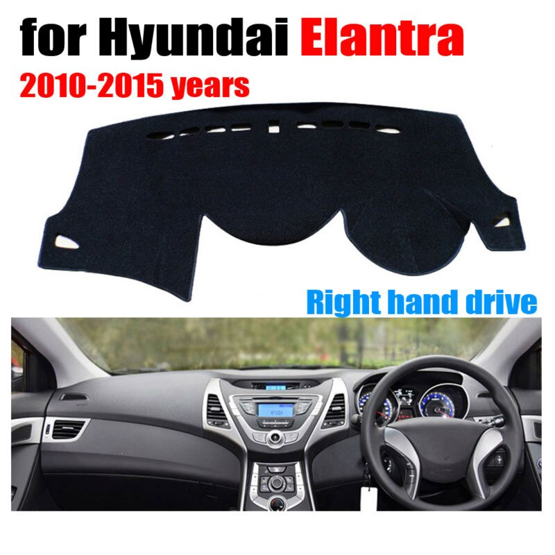 RKCA Car dashboard cover mat for Hyundai Elantra years Right hand drive dashmat pad dash cover auto accessories
