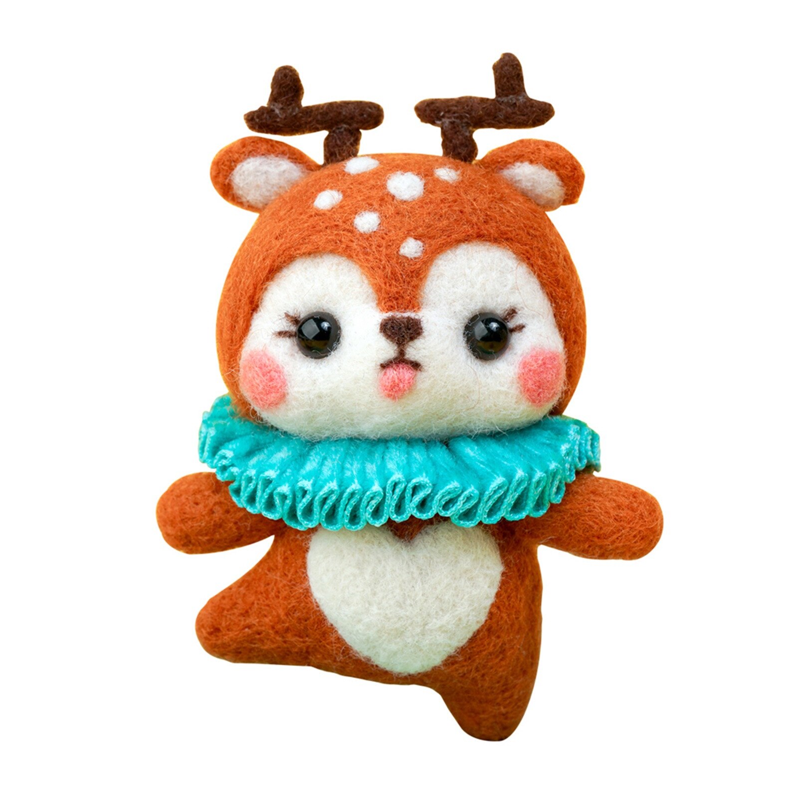 Leuke Patroon Handgemaakte Diy Poke Wol Vilt Materiaal Productie Pakket Niet-Afgewerkte Diy Handcarft Wol Vilten Materiaal: F