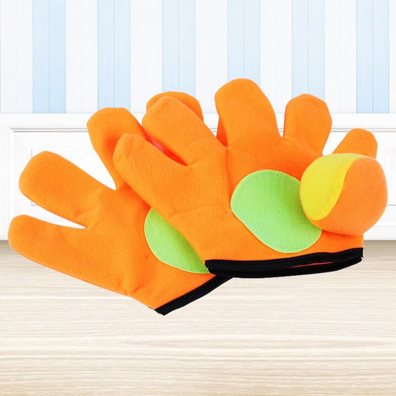 1 Conjunto de guantes con pelota pegajosa para deportes al aire libre juego de lanzar pelotas de juguete juego de guantes pegajosos para atrapar pelotas Juguetes