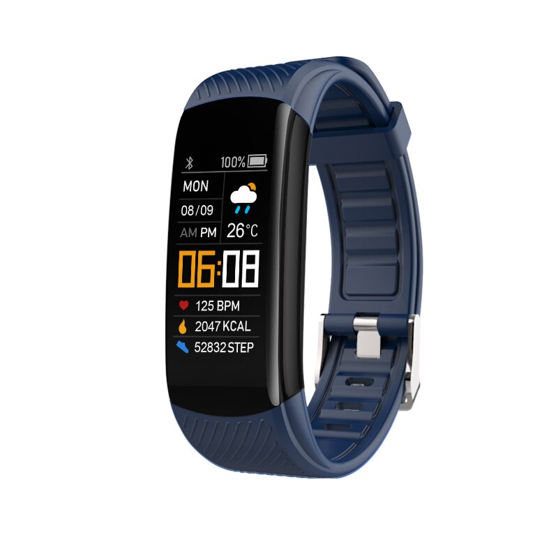 Meisjes Jongens Digitale Horloge Ecg Kids Digitale Horloge Kinderen Digitale Klok Tieners Android Ios Body Temperatuur IP67 Waterdicht: C5s blue