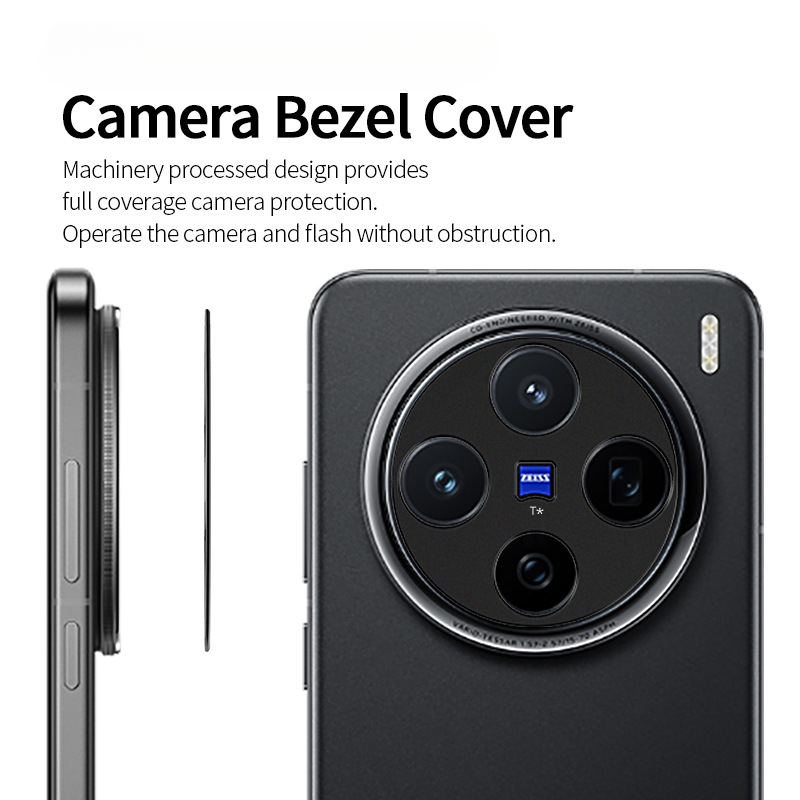 Hinten Kamera Objektiv Abdeckung fallen Für Vivo X200 Profi Zurück Aluminium Metall Kamera Objektiv Schutz Für VIVO X200 Profi Mini Objektiv Ring Film