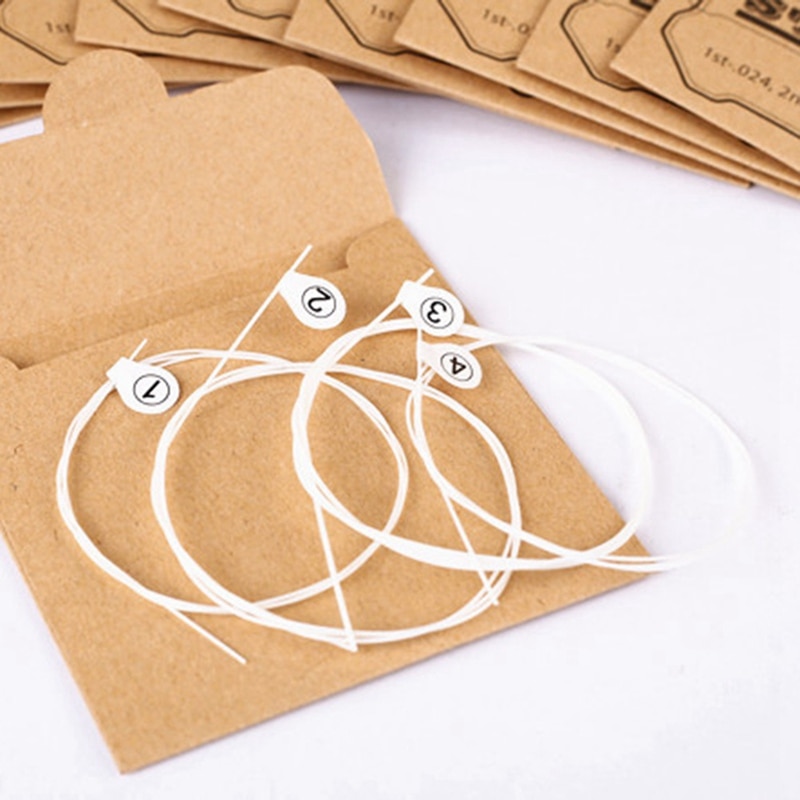 4 Pcs/set Nylon Ukulele Strings Replacement Part For 21 Inch 23 Inch 26 Inch Stringed Instrument