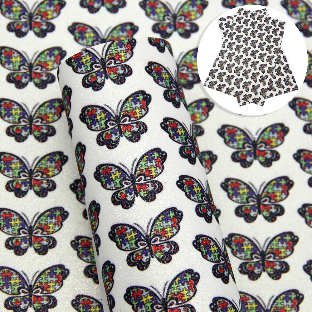 20*34cm kaktus dyr trykt fint glitter kunstlæder til fremstilling af hjemmetekstil øreringe telefon sag bogomslag ,1 yc 7779: 1084088011