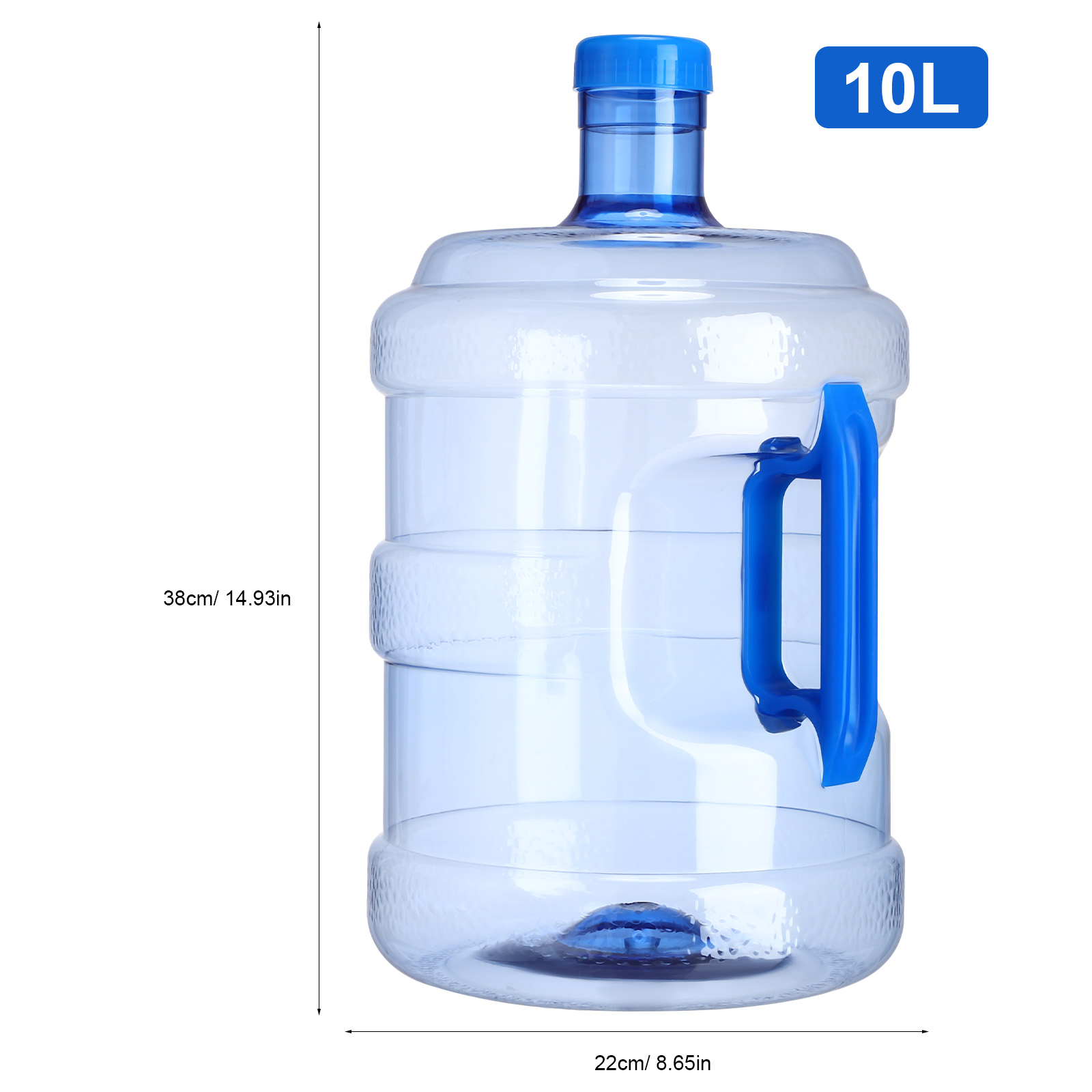 10L Water Jug Durable Plastic Bucket Portable Water Container Office Home Outdoor School Supplies Storage Solution