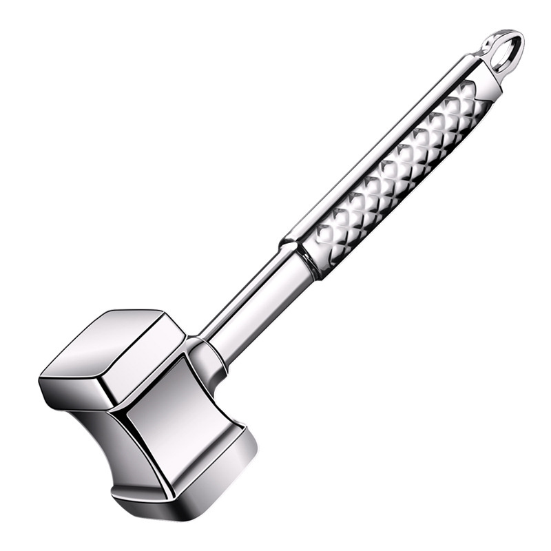 1Pcs Keuken Gadgets Multifunctionele Vlees Hamer Twee Kanten Losse Vleesvermalsers Draagbare Steak Varkensvlees Gereedschap 304 Roestvrij Staal: Default Title