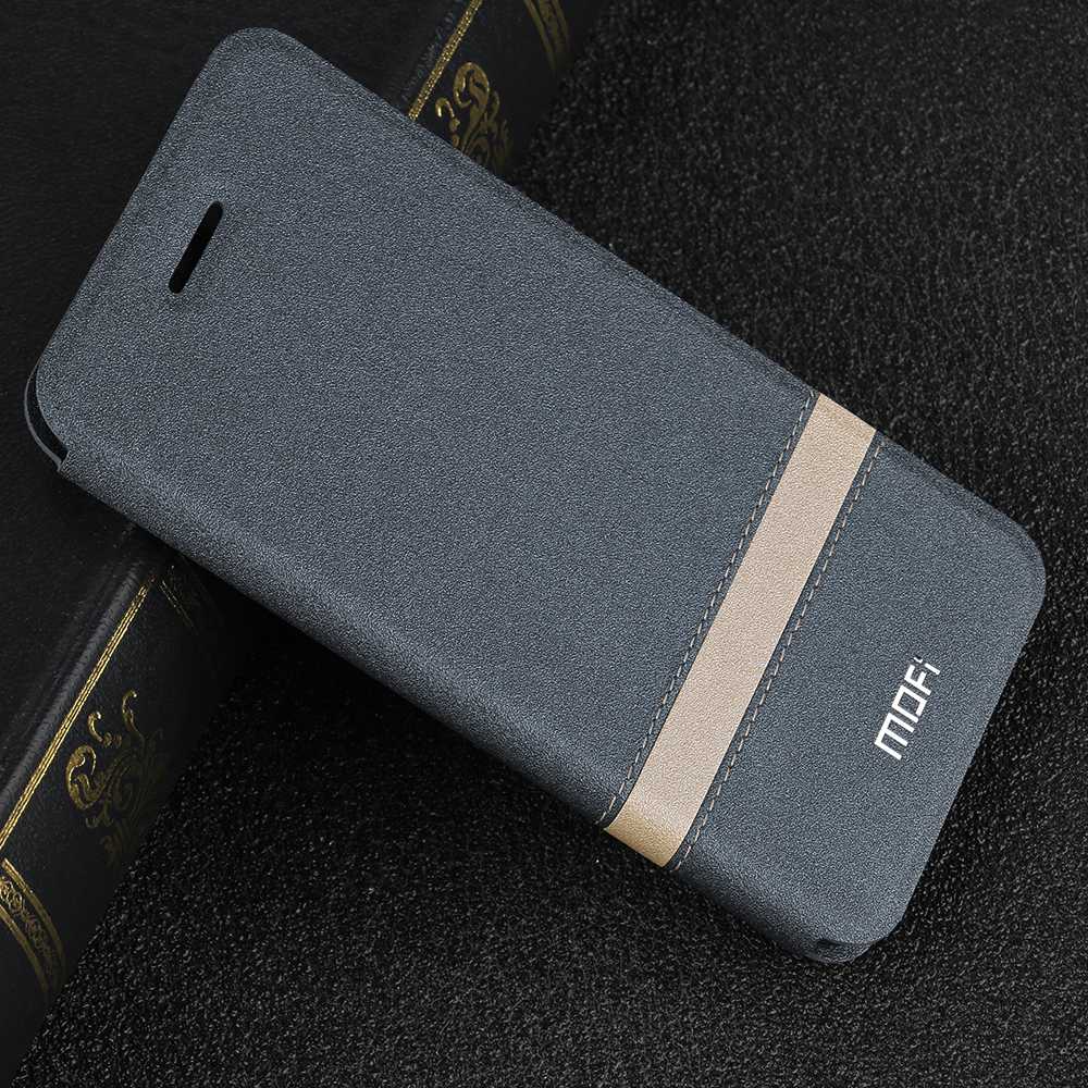 MOFi Flip Cover for Xiaomi Pocophone F1 Case for POCO F1 TPU Coque for Xiomi Mi Global Silicone Housing Folio Capa: Grey