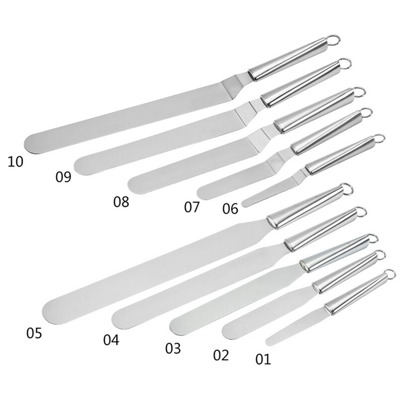 Stainless Steel Baking and Pastry Tools Portable Cream Spatula Cake Butter Kitchen Gadget Cake Decorating Tool