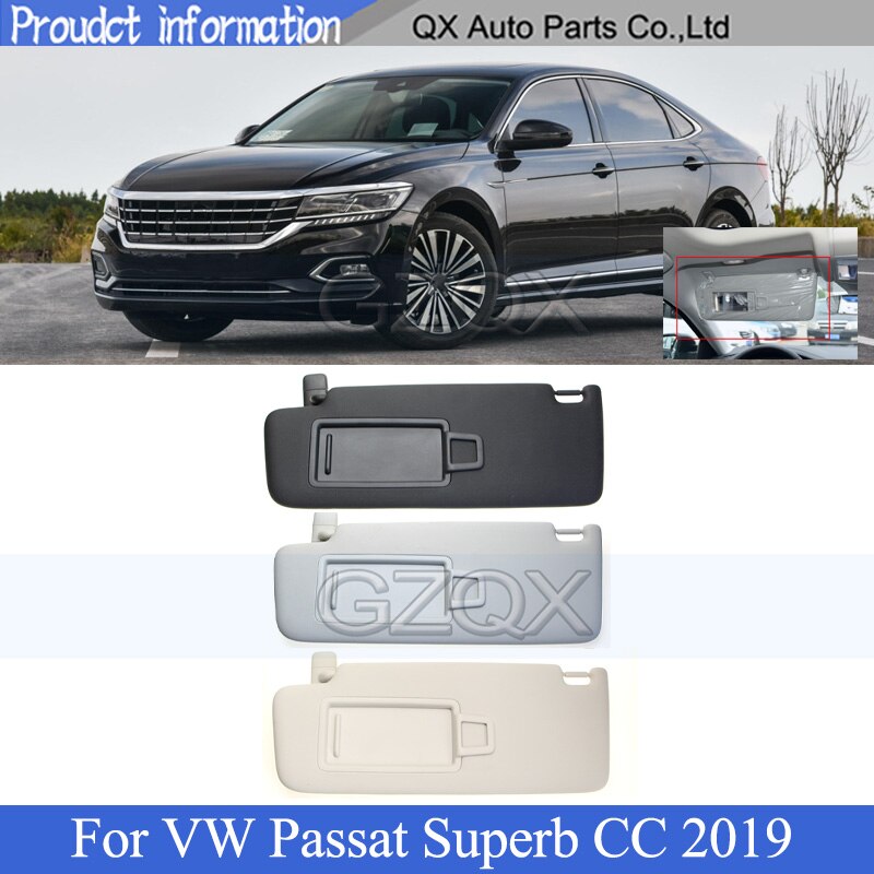 CAPQX-parasol Interior con espejo para VW Passat Superb CC , protección solar, consola superior