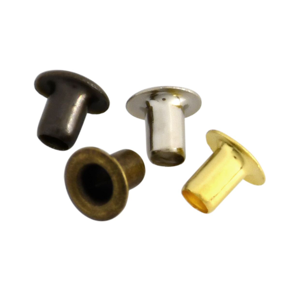 100 sets 3mm messing oogje met wasmachine lederen ambachtelijke reparatie doorvoertule ronde oogringen voor schoenen tas kleding lederen riem hoed