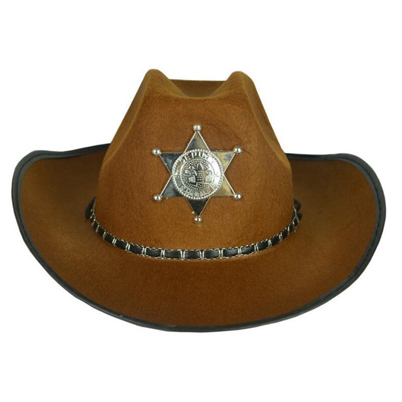 Cowboy Western Wild West Sheriff Hat Fancy Dress Halloween Western Cowboy Hat Venice Hat Pentagram Hat HAT: CE