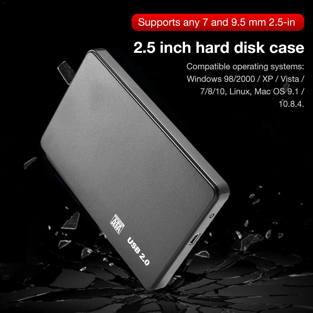 Hdd-fodral 2.5 sata till usb 3.0/2.0- hårddiskhölje för ssd-disk hdd-box typ c fodralstöd uasp hd extern hårddisk
