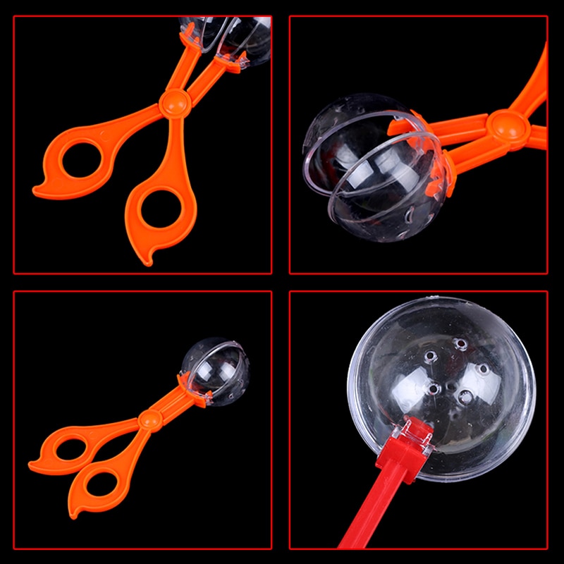 Cute Nature Exploration Toy Kit for Kids Children School Plant Insect Biology Study Tool Set Plastic Scissor Clamp Tweezers