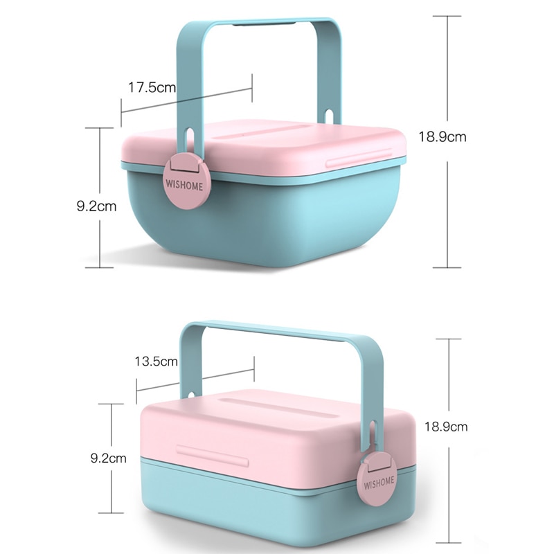 Cute girl heart lunch box for office worker insula grandado