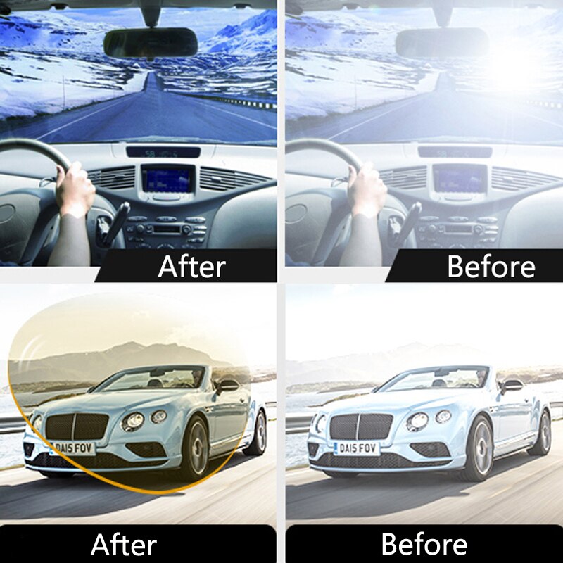 Dust-Proof Polarizer Car Drivers Night Vision Goggles Sunglasses For Renault sceni c1 2 c3 modus Duster Logan Sandero