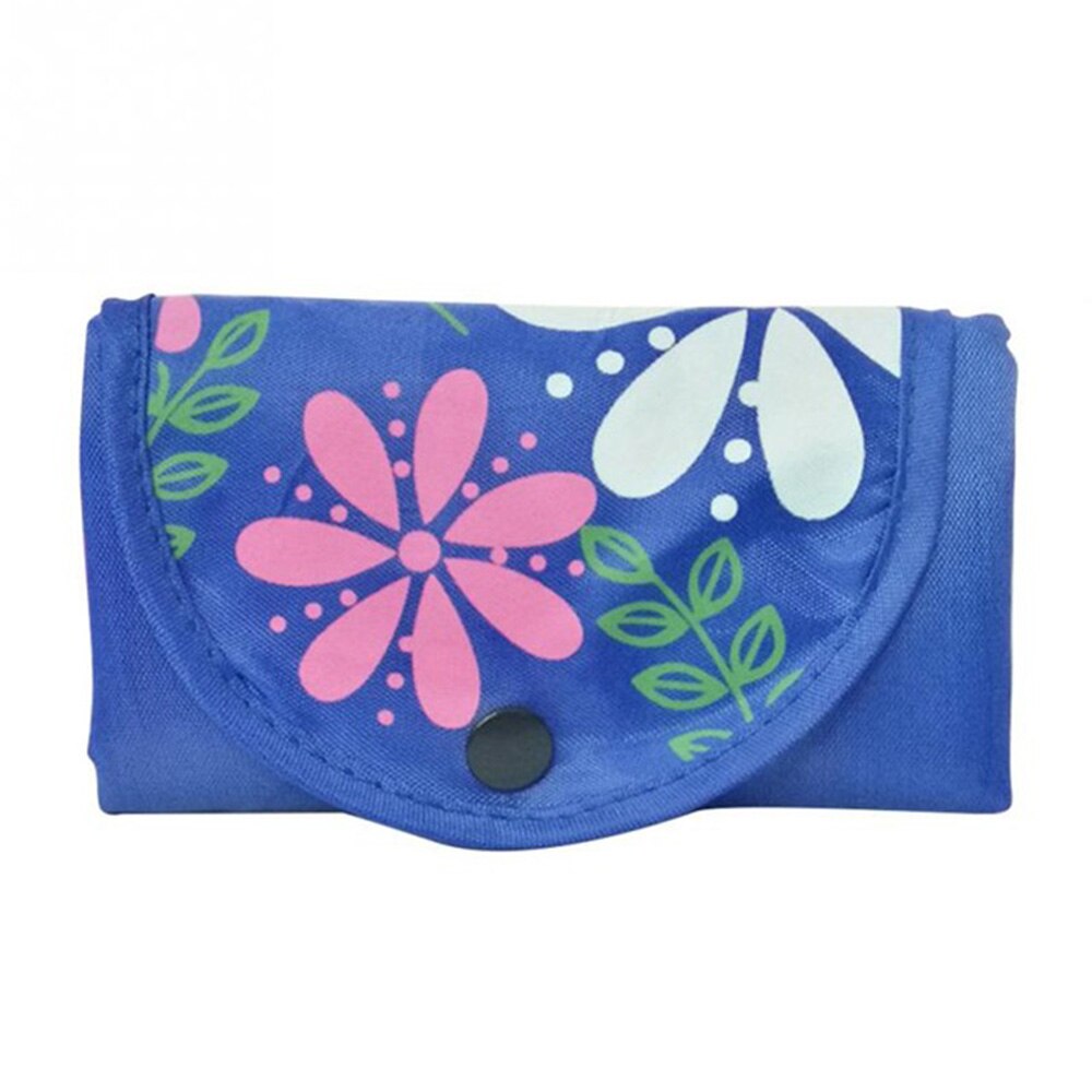 Mulheres Bolsa Grande Capacidade de Saco de Compras Reutilizável Dobrável Floral Oxford Pano Saco de Mantimento tote Ocasional Saco Frete grátis: dark blue