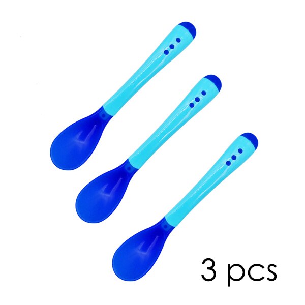 Juegos de cuencos de alimentación para bebé, 3 piezas, 60ml, platos de aprendizaje para bebé, cuenco de comida auxiliar, Mini cajas de almacenamiento selladas portátiles, puede microondas: Temperate Spoon