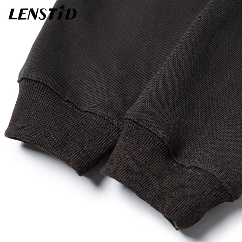 LENSTID Hip Hop Lightning Hoodie Pullover Hoodies Men Autumn Winter Fleece Streetwear Harajuku Cotton Hipster Sweatshirts