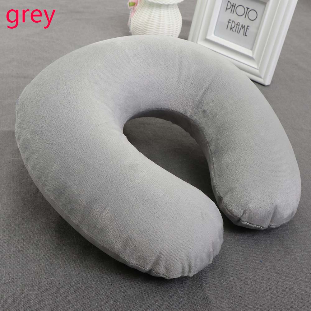 1 PC Geheugen U-vormige Reizen Air Kussen Nek Ondersteuning Head Rest Kussen Comfortabele Kussens Voor reizen/dagelijks ontspannen: Grey