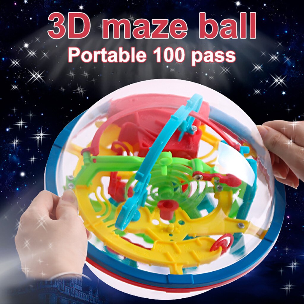 100 Stap 3D Magic Doolhof Intellect Bal Bol Globe Speelgoed Voor Kinderen Educatief Brain Tester Balans Training Speelgoed