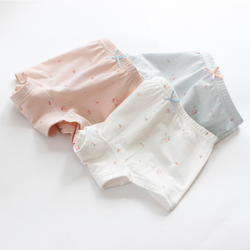3pcs/lot Kids Underwear Panties Cotton Girls Baby Pants Cute Girls Underwear Mixed Color Baby Girl Clothes