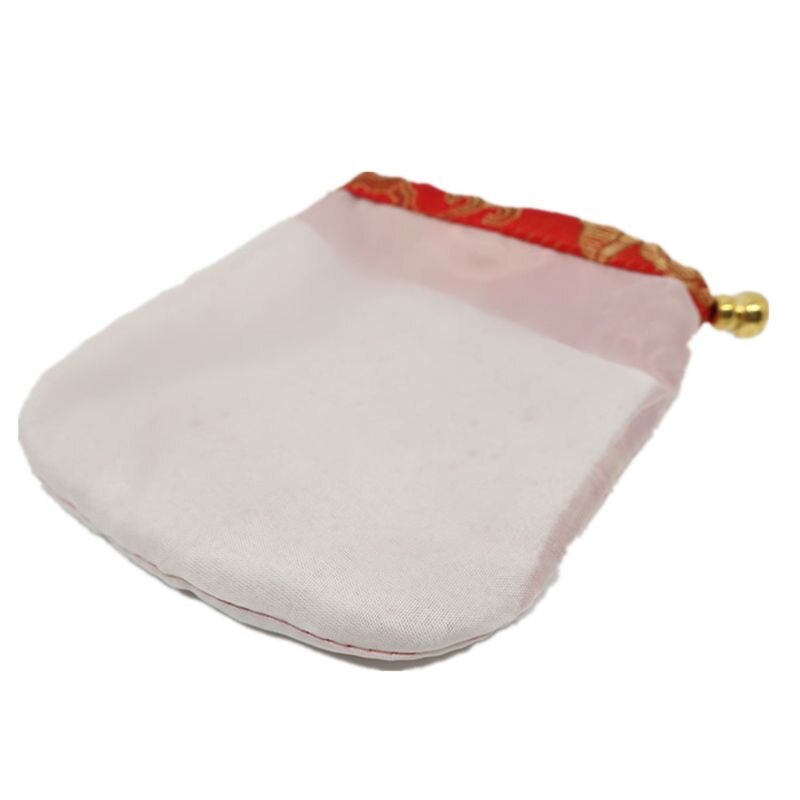24pc Silk Brocade Jewelry Pouch - Small Satin Coin Purse with Chinese Embroidery Drawstring