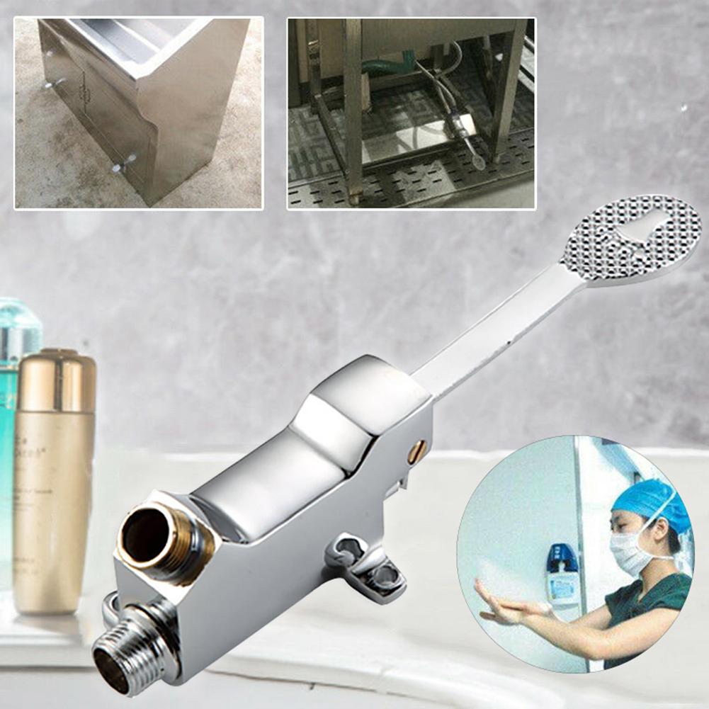 1/2inch Foot Pedal Control Valve Faucet Basin Switch Water Sink Bathroom Tap entertainment venues, factories other public places