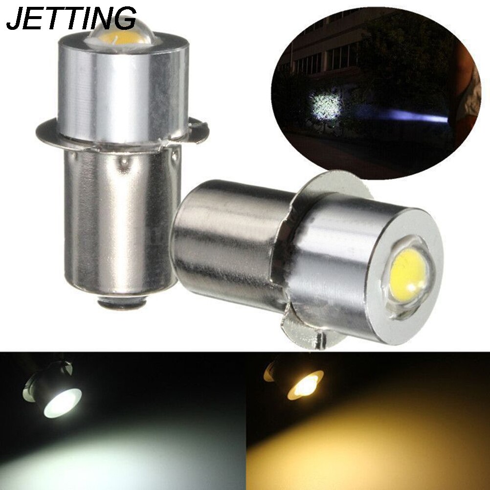 1 kpl  dc 3-18v p13.5s pr2 1w led taskulamppu sisäpyörän taskulamppuun spottilampun polttimo korkea kirkkaus 90 lumen lämmin/puhdas valkoinen