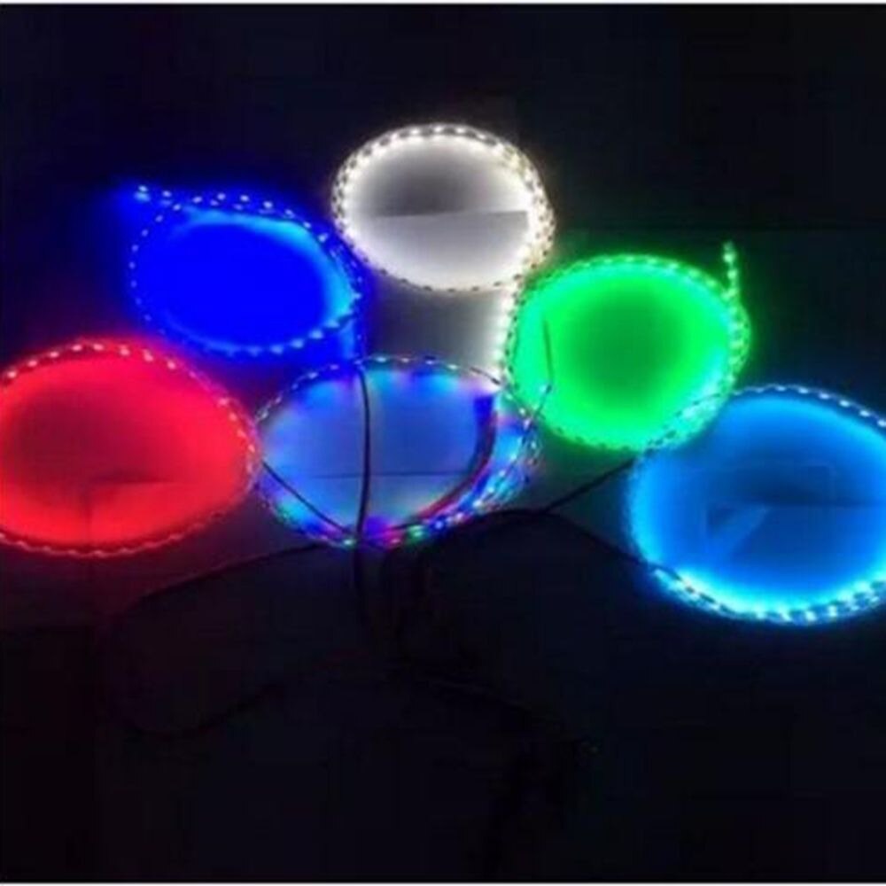 Tira de luces LED Flexible para decoración de coche y motocicleta, tira de luces LED de 45cm, 12V, resistente al agua, decoración del hogar