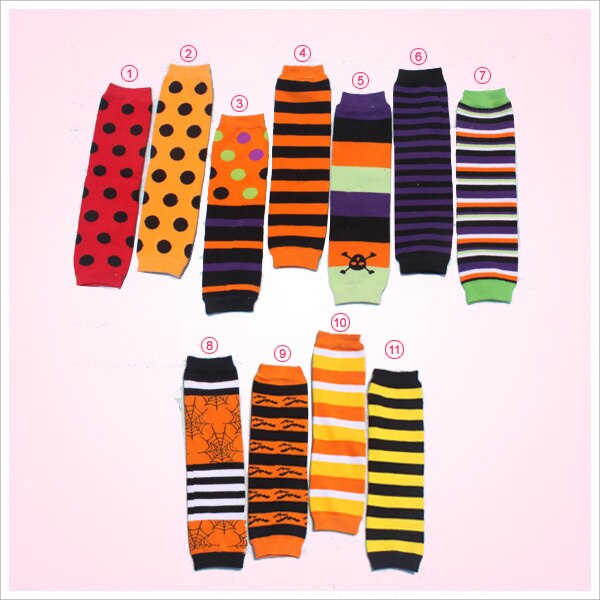 Baby 11 stijlen beenwarmers kinderen katoen de strepen stippen baby beenwarmers sokken volwassen armwarmers 12 paar/partij