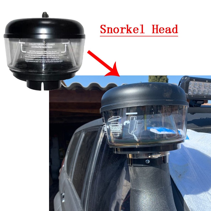 4 x 4 snorkelhoved air ram head pre cleaner 3.5 " 3 " pre-cleaner airtec airflow car snorkel head snorkel ram 4wd tilbehør