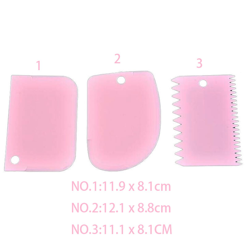 8 stks/set Roze Taart Draaitafel Met 3 Icing Spatel/3 Deeg Schraper/1 Spuitzak Cake Decorating Gereedschap set Diy Bakken Tool